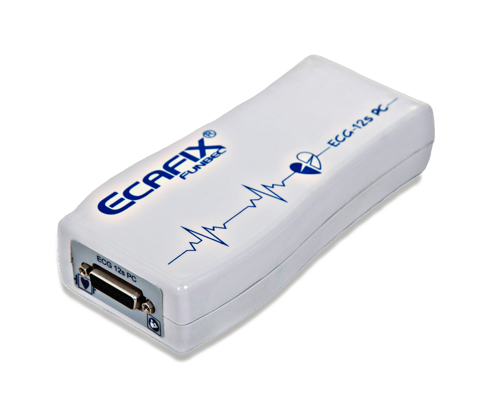 Eletrocardiógrafo Portátil USB ECG-12s PC - Ecafix-Funbec®