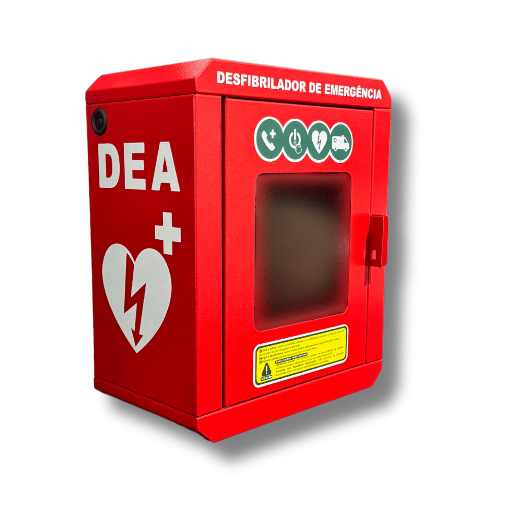 Cabine Metálica Universal para DEA com viseira de Acrílico modelo Octagonal